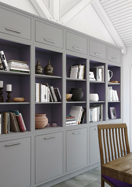 Banner Modern Classic single bookcases with short wall units